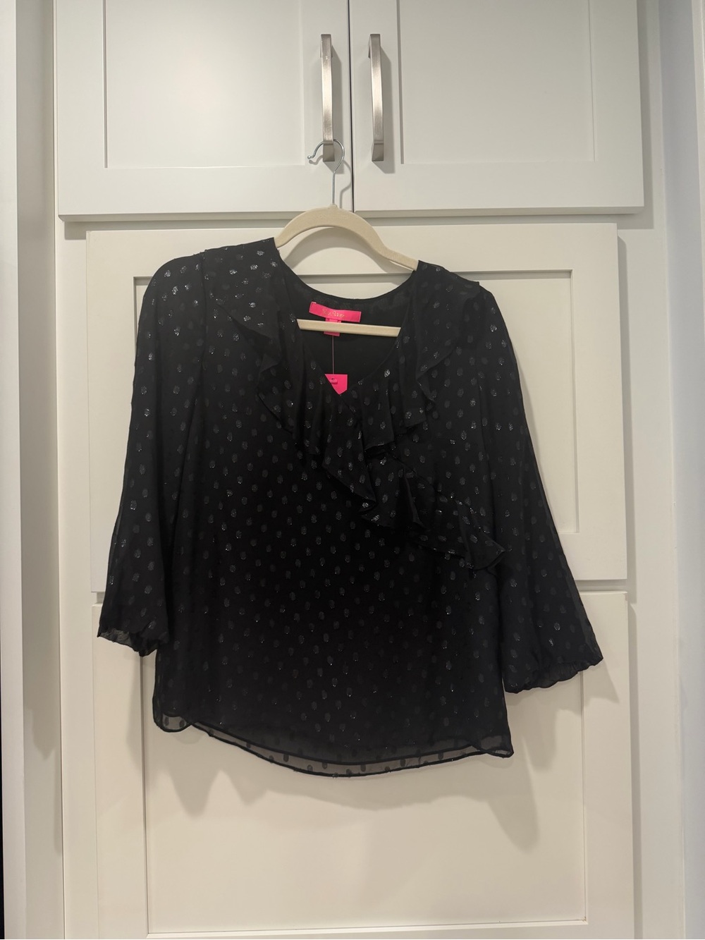 Lilly Pulitzer Olenna silk top Black